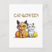 Carte D'accompagnement Chat Halloween (Dos)