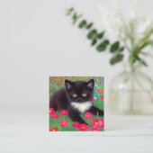 Carte D'accompagnement Chat smoking Gustav Klimt (Debout devant)