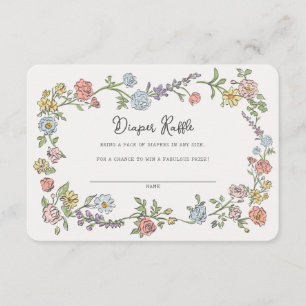 Carte D'accompagnement Chauffage de jardin de printemps Raffle Baby Inser