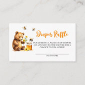 Carte D'accompagnement Chauffage Raffle Miel Bee Baby shower (Devant)