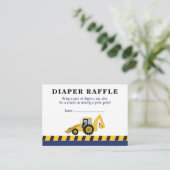 Carte D'accompagnement Chaussure de Baby shower de construction Brochure  (Debout devant)