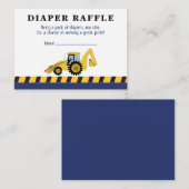 Carte D'accompagnement Chaussure de Baby shower de construction Brochure  (Devant / Derrière)