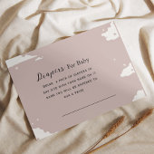 Carte D'accompagnement Chaussures nuageuses minimales roses rustiques pou