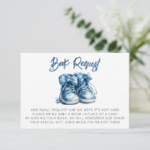 Carte D'accompagnement Chaussures pour bébés | Blue Boy Baby shower Deman (Debout devant)