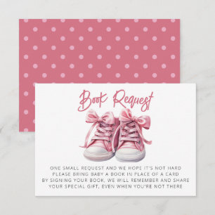 Carte D'accompagnement Chaussures pour bébés Demande de Baby shower pou