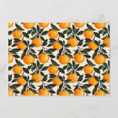 Carte D'accompagnement Cheerful Orange Botanical (Dos)