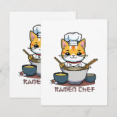 Carte D'accompagnement Chef Ramen (Devant / Derrière)