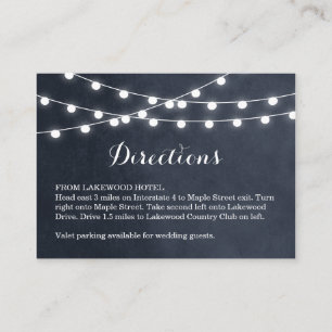 Carte D'accompagnement Chemins de minuit Mariage lumineux Insérer