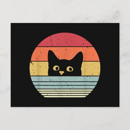 Carte D'accompagnement Chemise de chat. Style rétro (Devant)