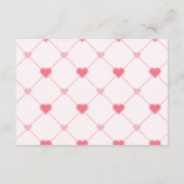 Carte D'accompagnement Chérie branchée Valentine's Day Diapper Raffle (Dos)