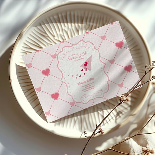 Carte D'accompagnement Chérie branchée Valentine's Day Diapper Raffle
