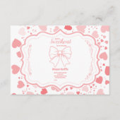 Carte D'accompagnement Chérie Valentine's Day Baby Diapper Raffle (Devant)
