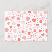 Carte D'accompagnement Chérie Valentine's Day Baby Diapper Raffle (Dos)