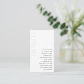 Carte D'accompagnement Cherise Elegant Simple QR Code Détails du Mariage (Debout devant)