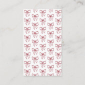 Carte D'accompagnement Cherry Baby Shower Gift Registry QR Code Sweet Bow (Dos)