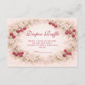 Carte D'accompagnement Cherry Bloom Floral Diapper Raffle (Devant)
