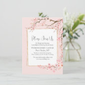 Carte D'accompagnement Cherry Blossom Mariage (Debout devant)