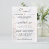 Carte D'accompagnement Cherry Blossom Wedding/Reception Details Card (Debout devant)