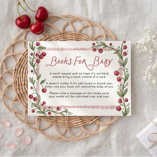 Carte D'accompagnement Cherry Books for Baby Card