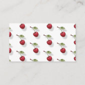 Carte D'accompagnement Cherry Combien de câlins et baisers jeu nuptial (Dos)