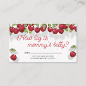 Carte D'accompagnement Cherry On Top How Big is Mommy's Belly (Devant)