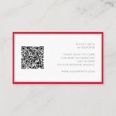 Carte D'accompagnement Cherry Red Simple Elegant Chic Mariage SVP (Dos)