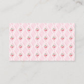 Carte D'accompagnement Cherry sur le dessus Pink Bow Diaper billet de tom (Dos)