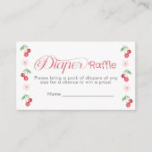 Carte D'accompagnement Cherry sur le dessus Pink Bow Diaper billet de tom (Devant)