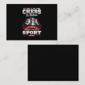 Carte D'accompagnement Chess Funny (Devant / Derrière)