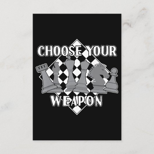 Carte D'accompagnement Chess Piece Game Strategy Venin A Chess Player (Devant)