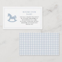 Cheval à bascule bleu Livres de Baby Shower pour b