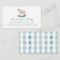 Cheval à rocher Blue Boy Baby shower Demande de ré