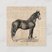 Carte D'accompagnement Cheval avec papier de script (Devant)