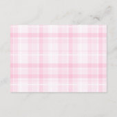 Carte D'accompagnement Cheval Rosé Plaid Chaussure Bébé Showe Diapper Raf (Dos)