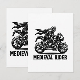 Carte D'accompagnement chevalier médiéval