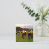 Carte D'accompagnement Chevaux de course Edgar Degas à Longchamp (Debout devant)