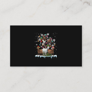 Carte D'accompagnement Chèvre de Noël sur arbre Père Noël Chèvre Lover