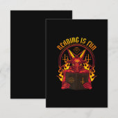 Carte D'accompagnement Chèvre Satanic Pagan Premium (Devant / Derrière)