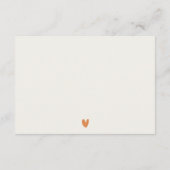 Carte D'accompagnement Chic Automne Paysage Mariage QR Code RSVP (Dos)