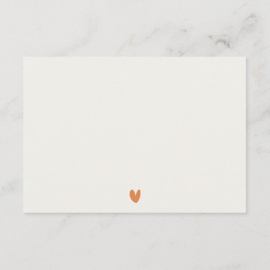 Carte D'accompagnement Chic Automne Paysage Mariage QR Code RSVP (Dos)