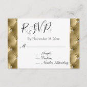 Carte D'accompagnement Chic Chic Chic Soft Plutôt Gold Velvet Mariage RSV (Devant)