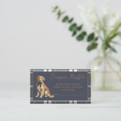 Carte D'accompagnement Chic elegant Fancy Dog R.L. theme Diaper Raffle (Debout devant)
