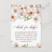 Carte D'accompagnement Chic Floral Baby in Bloom Livres pour bébé (Devant)