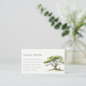 Carte D'accompagnement Chic Green Oak Tree avec douche Baby shower (Debout devant)