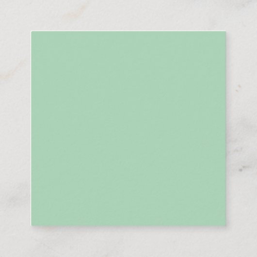 Carte D'accompagnement Chic Monnaie vert Mariage de script blanc QR Code  (Dos)