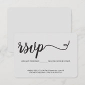 Carte D'accompagnement Chic Nous avons des places réservées pour vous Mod (Devant / Derrière)