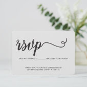 Carte D'accompagnement Chic Nous vous avons réservé des places (Debout devant)