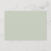 Carte D'accompagnement Chic Script Eucalyptus Foliage Information Mariage (Dos)