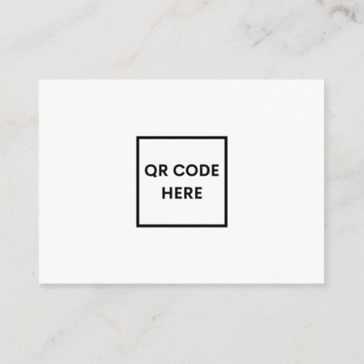 Carte D'accompagnement Chic + Simple Moderne Mariage QR Code (Dos)