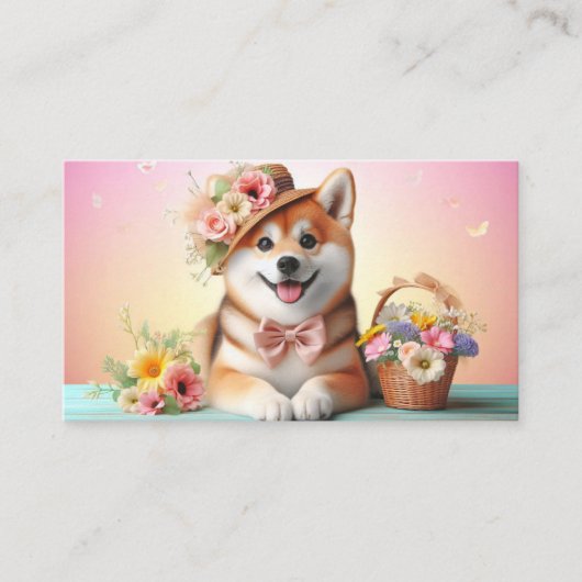 Carte D'accompagnement Chien bouffé aux grands yeux | Image Joyeuse de an (Devant)